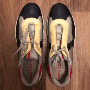 Prada America’s Cup Red, White and Blue Size13 low